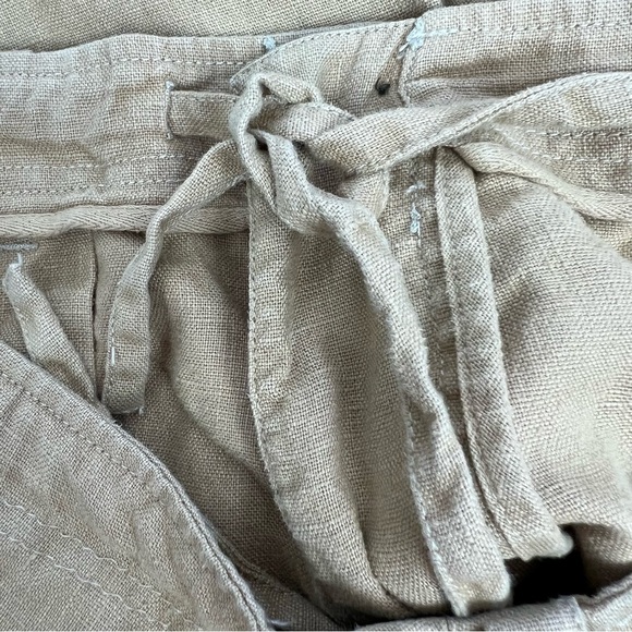 JOSEPH ABBOUD Men’s Cargo Linen Shorts Sz W36 Actual Waist Measure W34 Tan Color - Picture 5 of 7